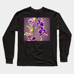 Purple Orchid Long Sleeve T-Shirt